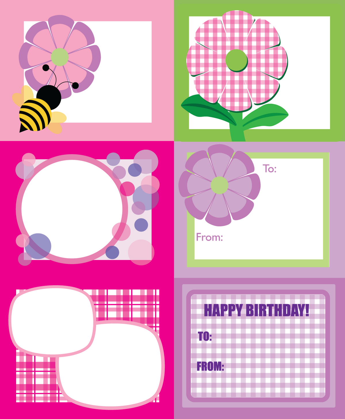Everyday Gift Tags - Pink