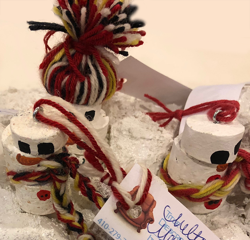 Tree Ornaments - Melting Maryland Snow People