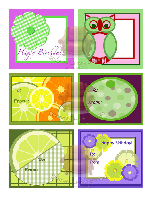 Everyday Gift Tags - Green